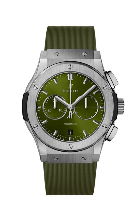 hublot classic fusion chronograph green|Hublot classic fusion special edition.